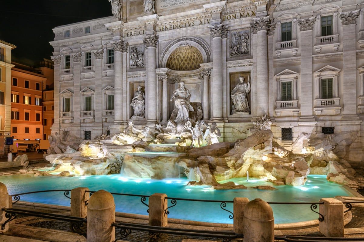 rzym di trevi wlochy roma funclub6